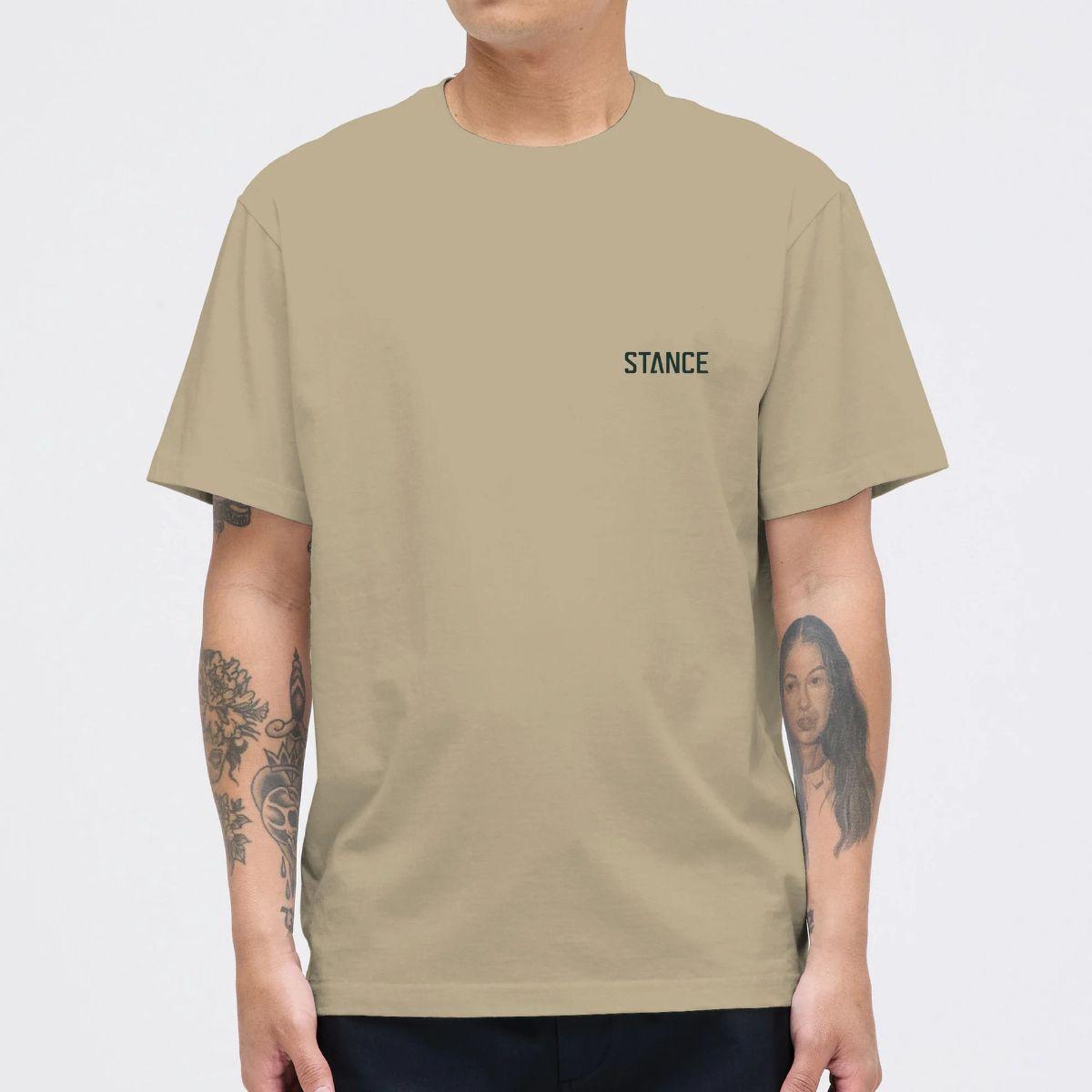 Polera Stance Mountain Khaki-0