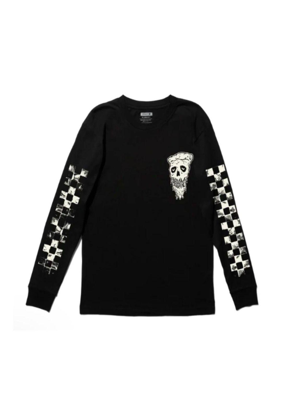 Polera Stance Manga Larga Hot And Fresh Black-0