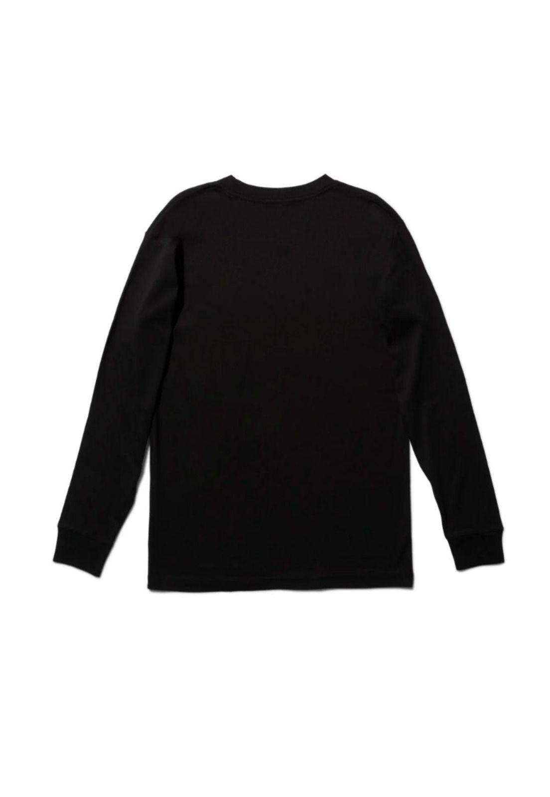 Polera Stance Manga Larga Hot And Fresh Black-1