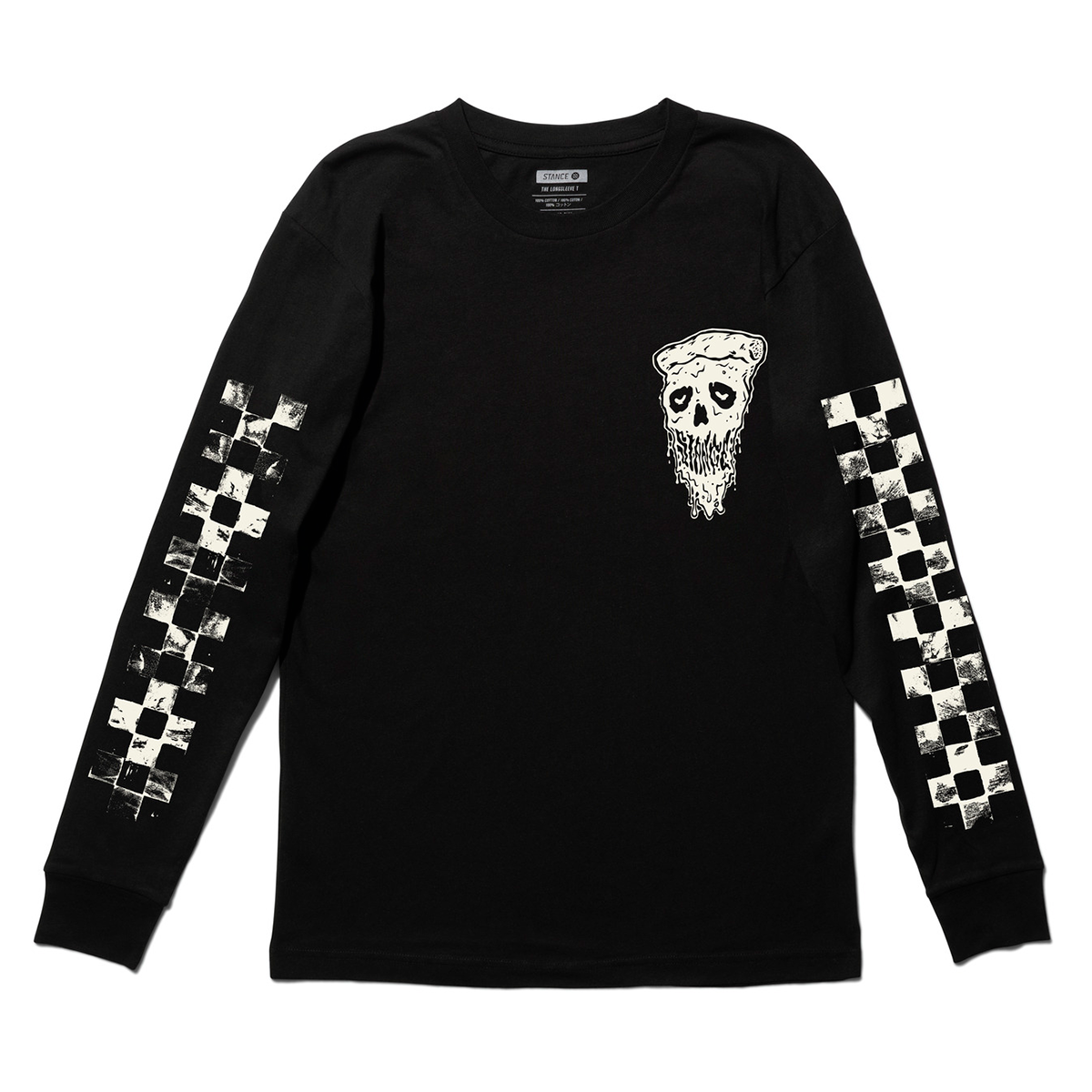 Polera Stance Manga Larga Hot And Fresh Black-0