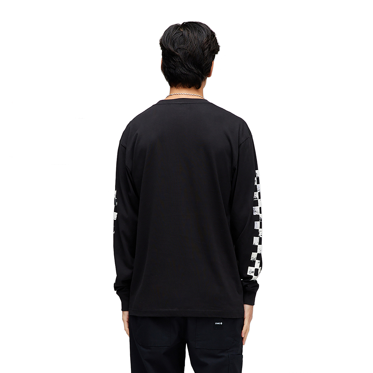 Polera Stance Manga Larga Hot And Fresh Black-2