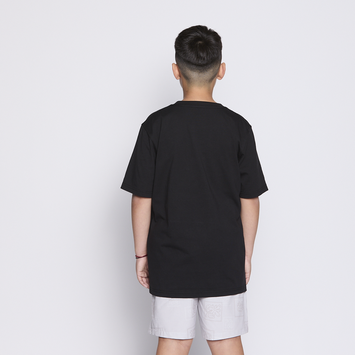Polera Reef Kids Black Print Front-2