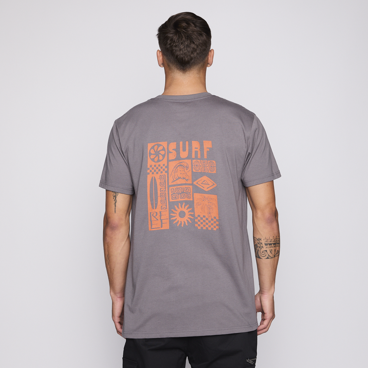 Polera Reef Men Surf Reef Dark Grey-2