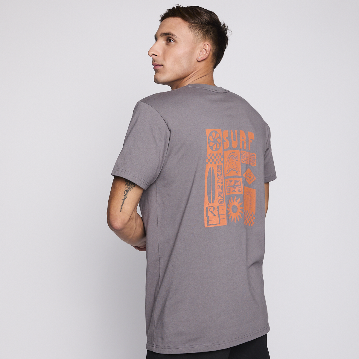 Polera Reef Men Surf Reef Dark Grey-4