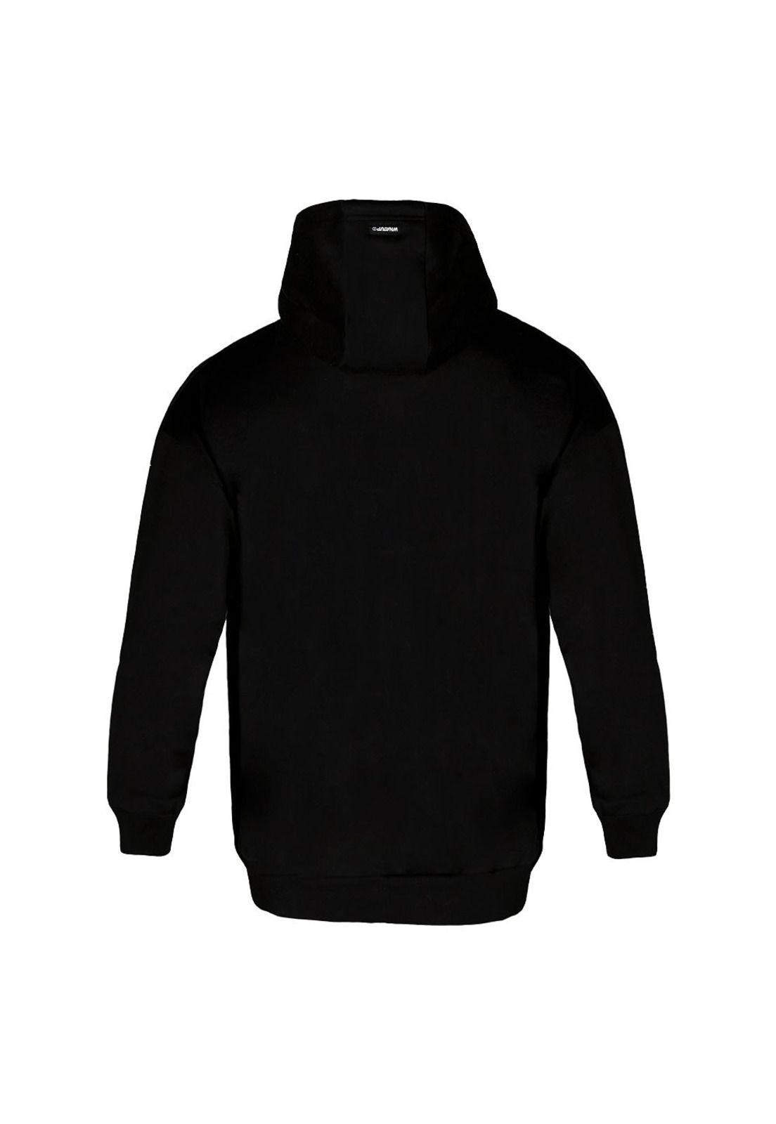 Polerón Hoodie Men Oversize Bear Black-2