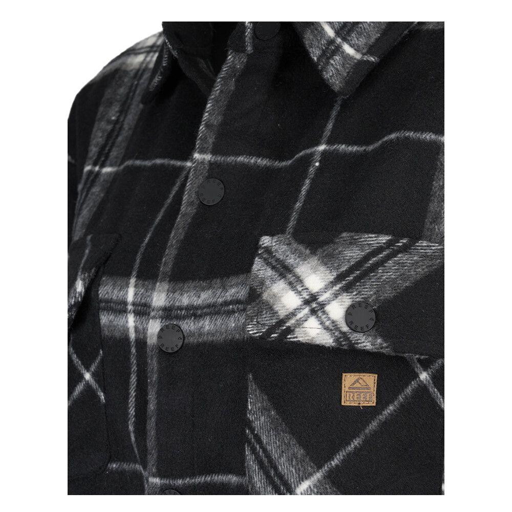 Sobrecamisa Reef Women Buttons Black White-2