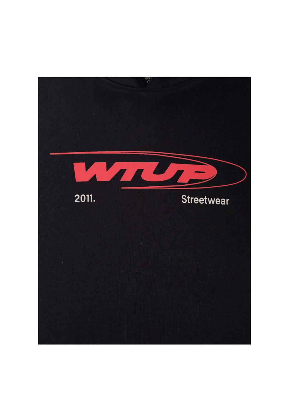 Polerón Whatup Hombre Hoodie Black Blue Red-2