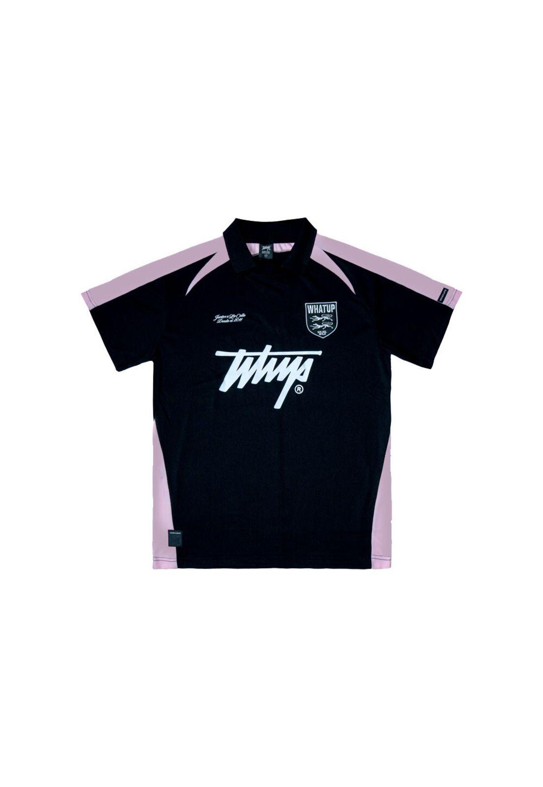 Camiseta Men Whatup "Juntos por la Calle" Black Pink-0