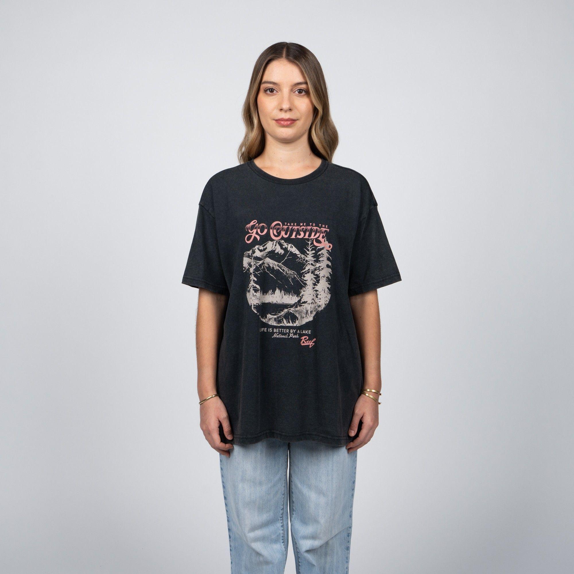 Polera Reef Women Go Outside Black-0