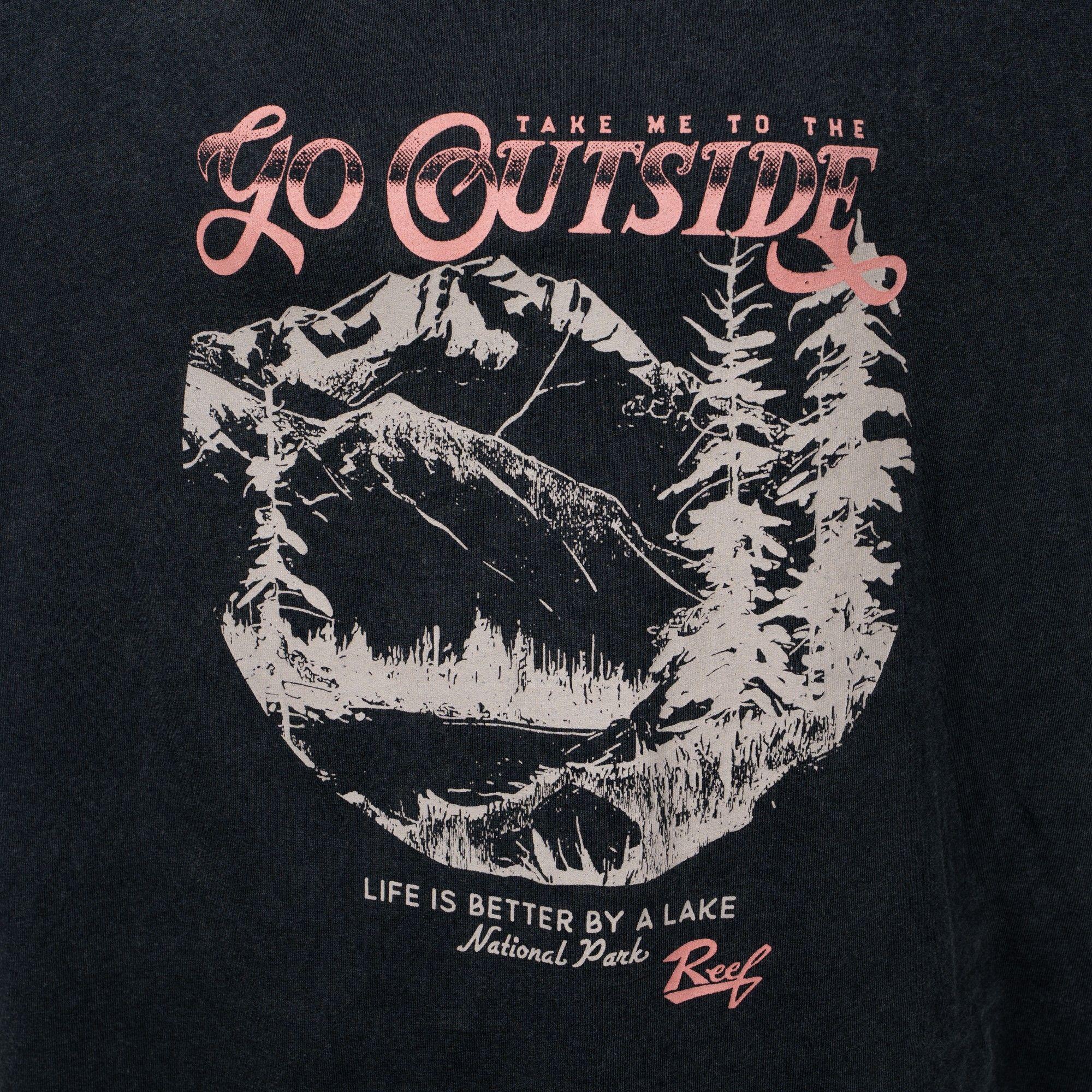 Polera Reef Women Go Outside Black-2