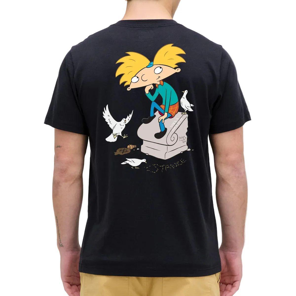 Polera Stance Hey Arnold Stoop Black-1