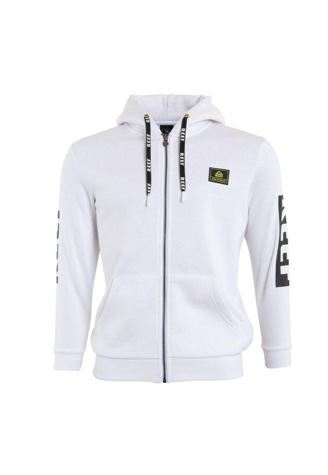 Poleron Kids Hoodie White Zipper-0