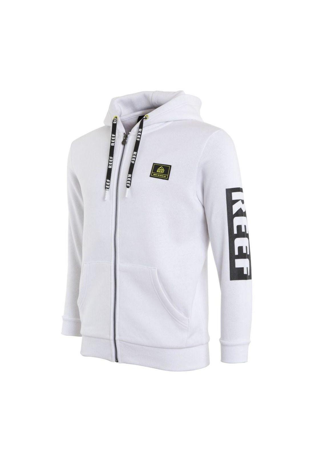Poleron Kids Hoodie White Zipper-1