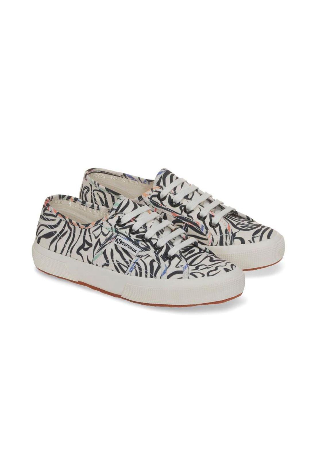 Zapatilla 2750 Zebra Print Beige Black Multi-1