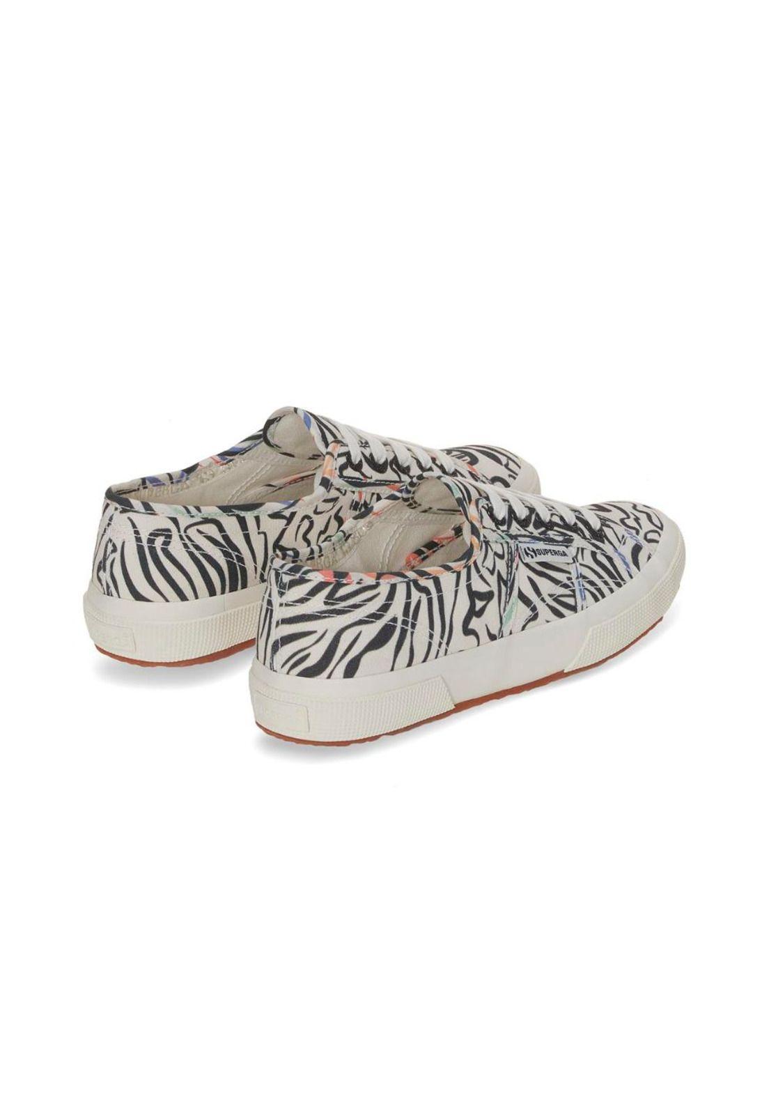 Zapatilla 2750 Zebra Print Beige Black Multi-2