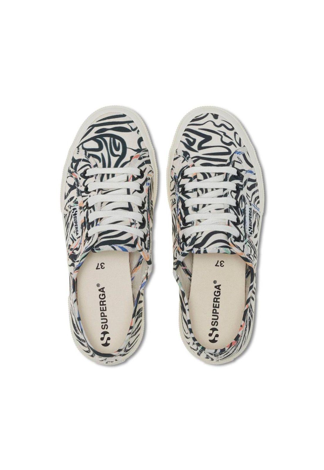 Zapatilla 2750 Zebra Print Beige Black Multi-3