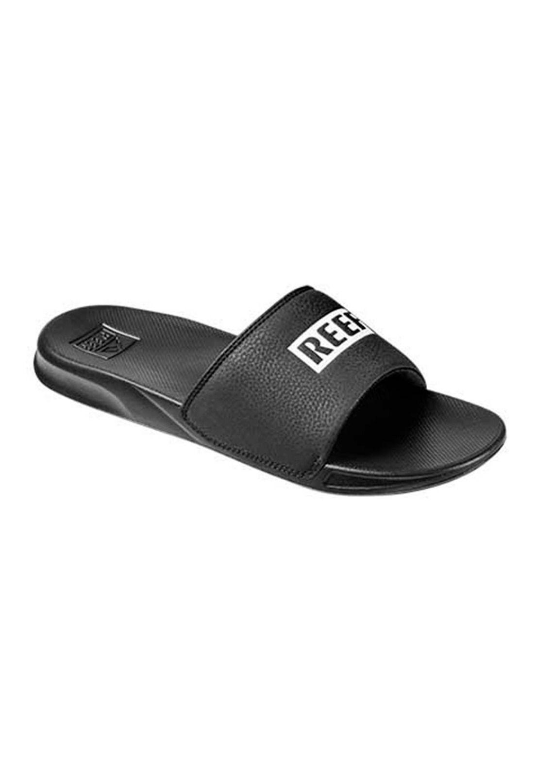 Sandalia Men One Slide Black White-0