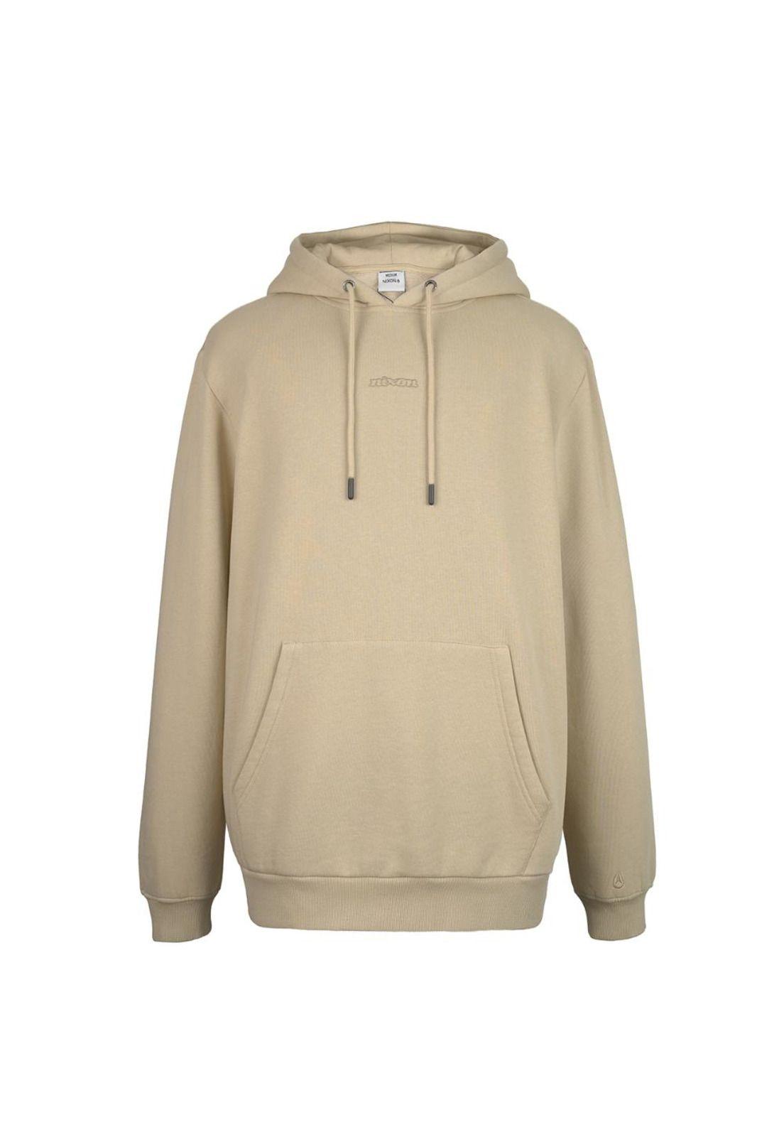 Poleron Nixon Men Hoodie Small Logo Sand Beige-0