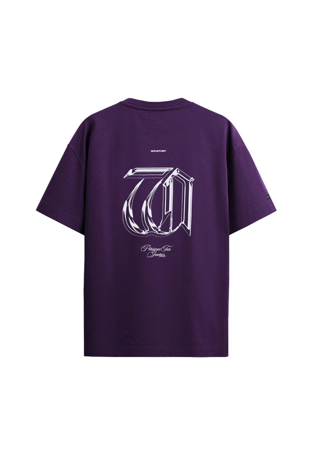 Polera Whatup Hombre Persigue Tus Sueños Morado-1