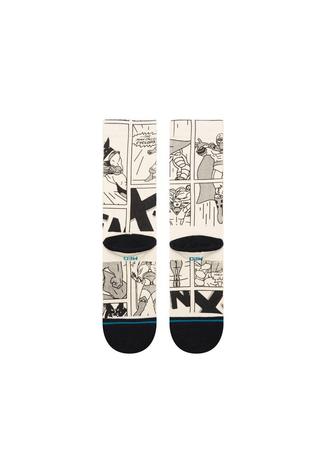 Stance Sock Men Good vs  Bad Crew Black White-2