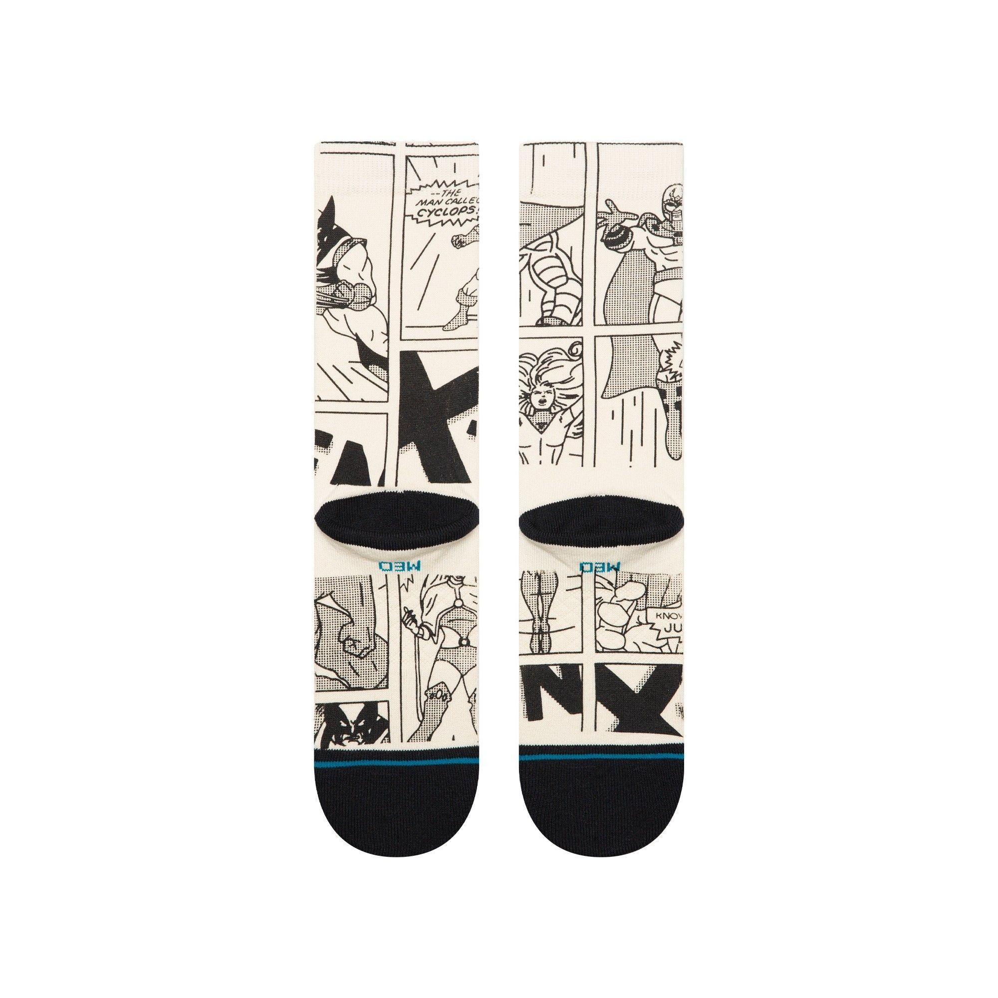 Stance Sock Men Good vs  Bad Crew Black White-2