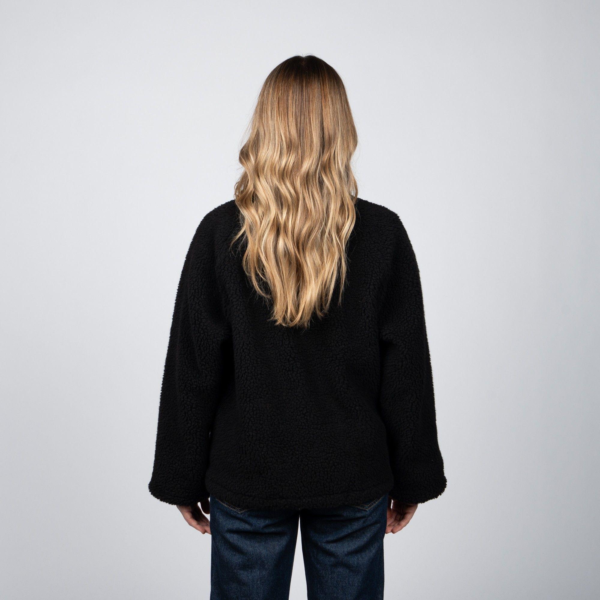 Sherpa Full Zipper Reef Women Black-1