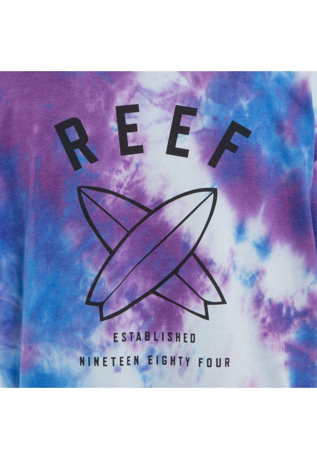 Polera Manga Corta Tie Dye Purple Blue White black-3