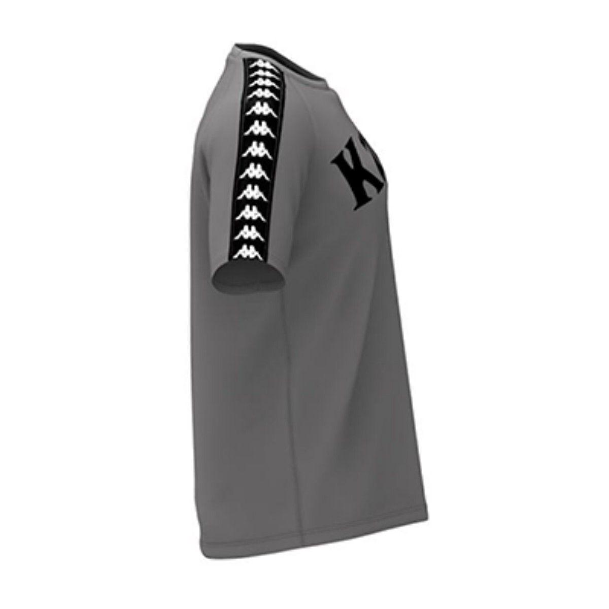 Polera Men Banda Balima Grey Melange Banda Black White-1