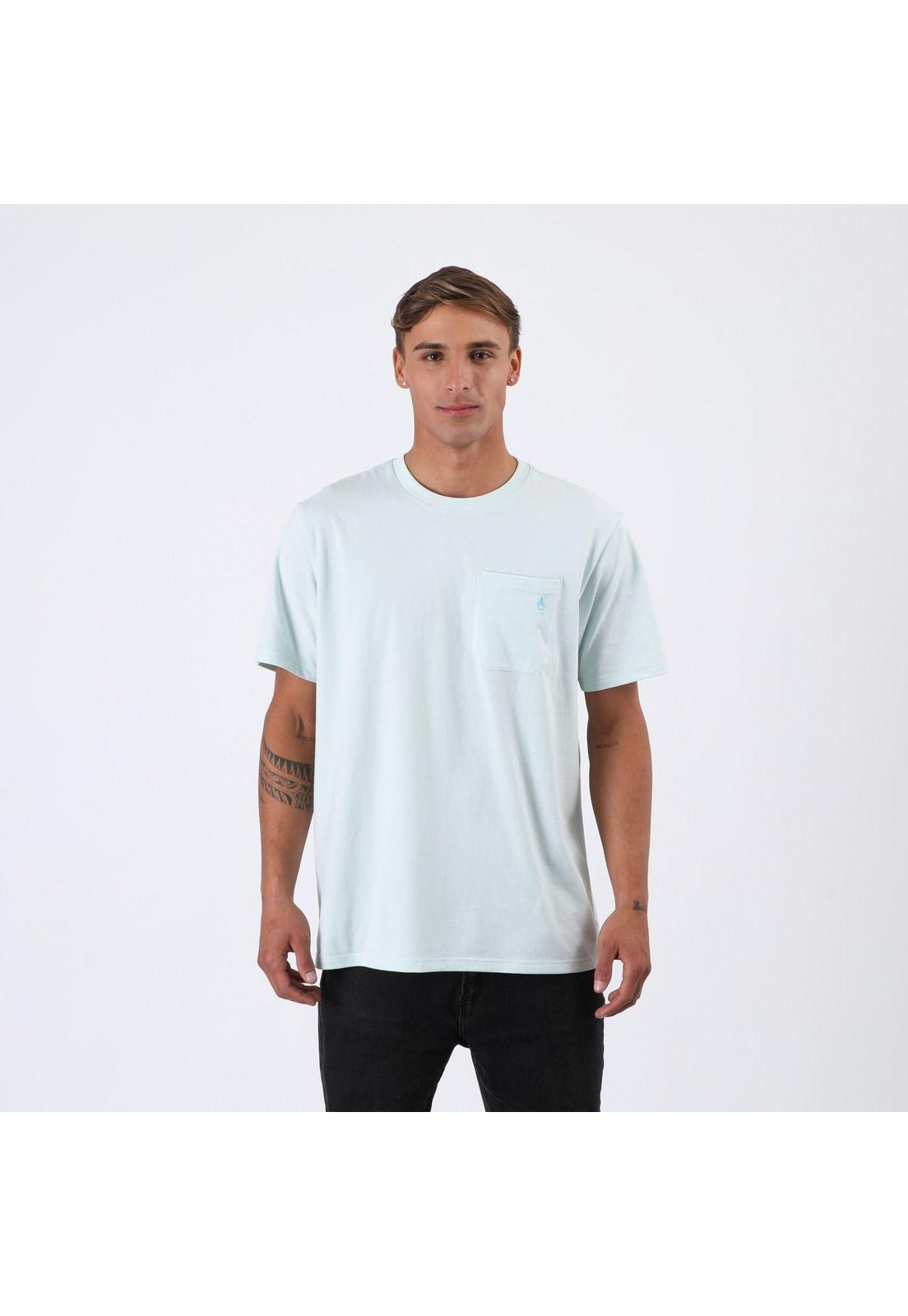 Polera Nixon Men Pocket Light Blue-0