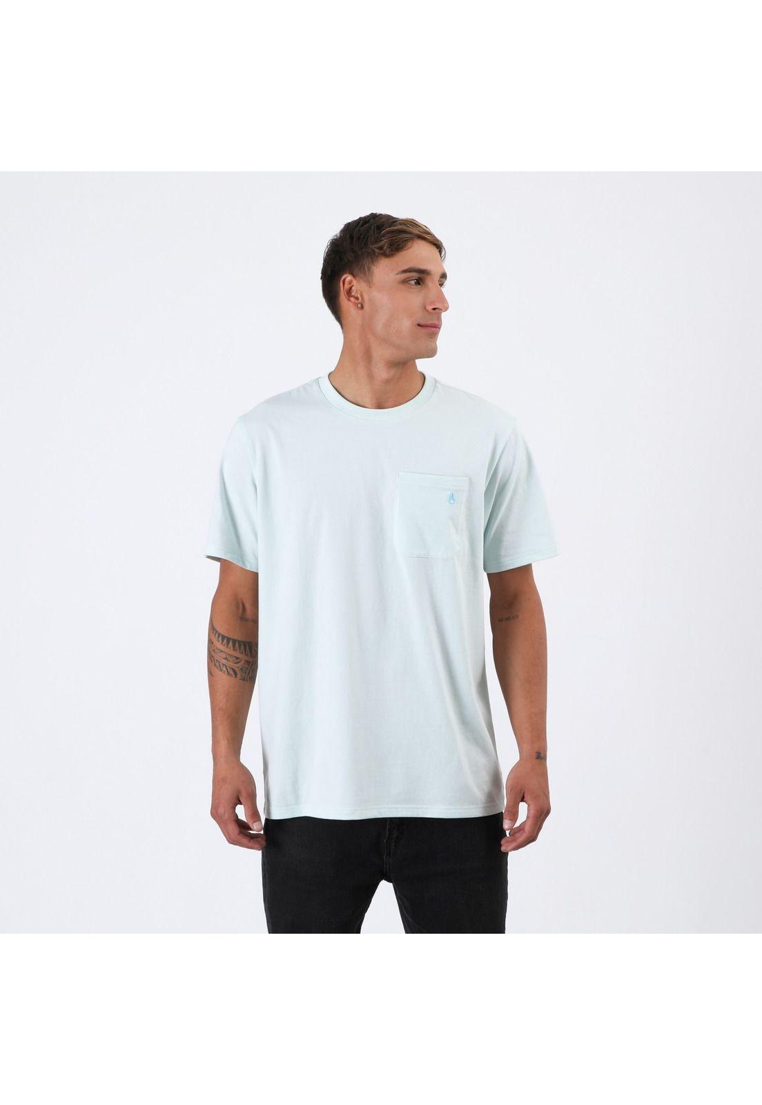 Polera Nixon Men Pocket Light Blue-1