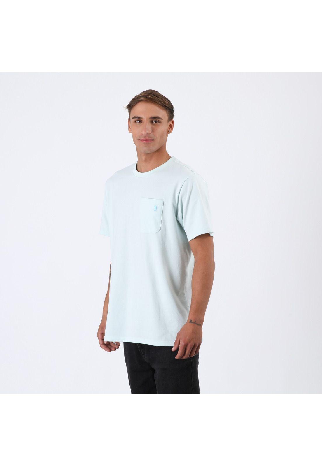 Polera Nixon Men Pocket Light Blue-3