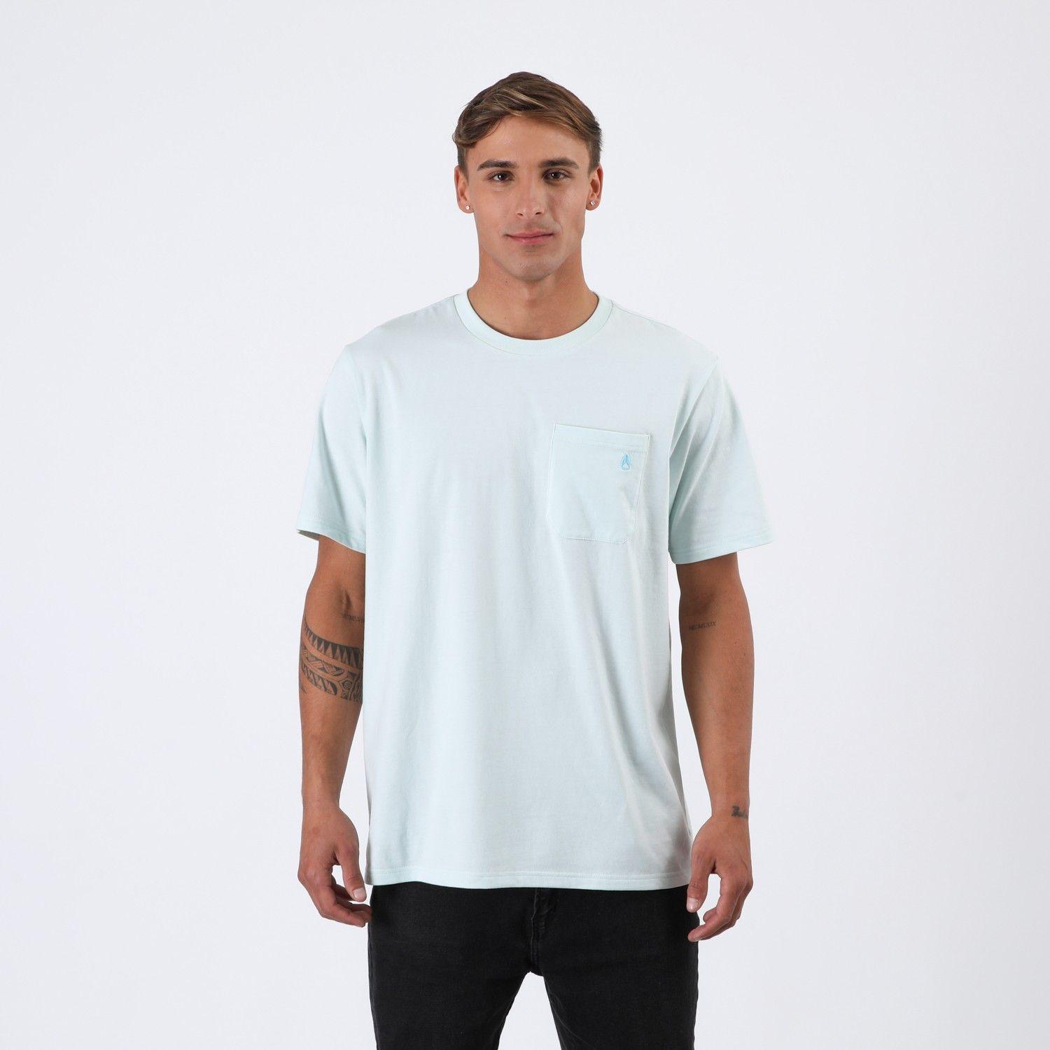 Polera Nixon Men Pocket Light Blue-0