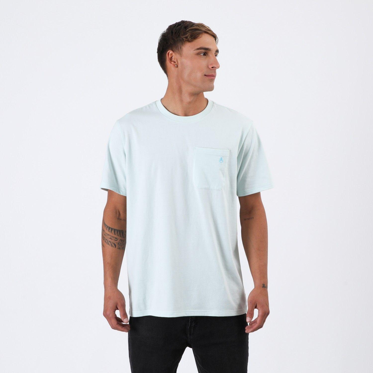 Polera Nixon Men Pocket Light Blue-1