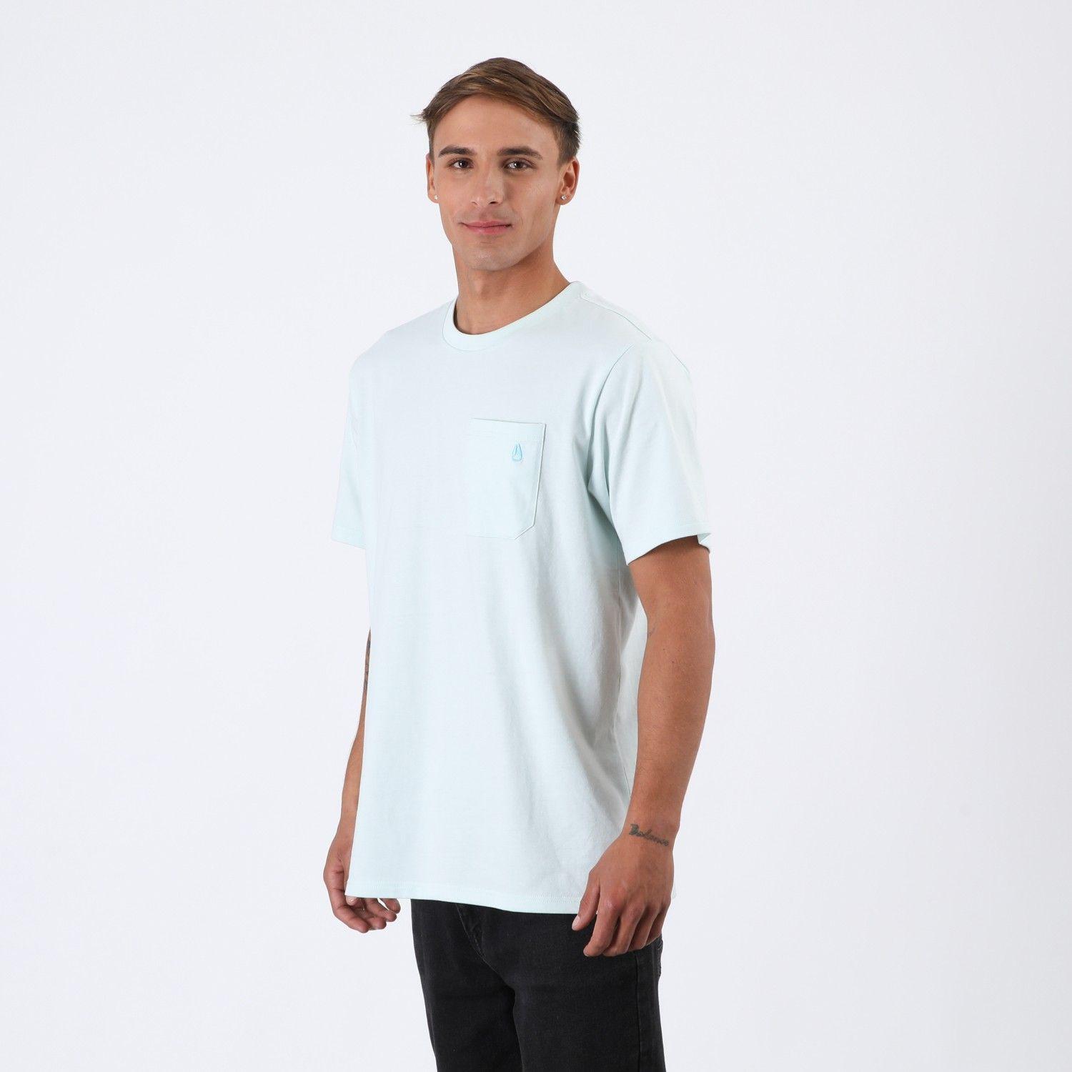 Polera Nixon Men Pocket Light Blue-2