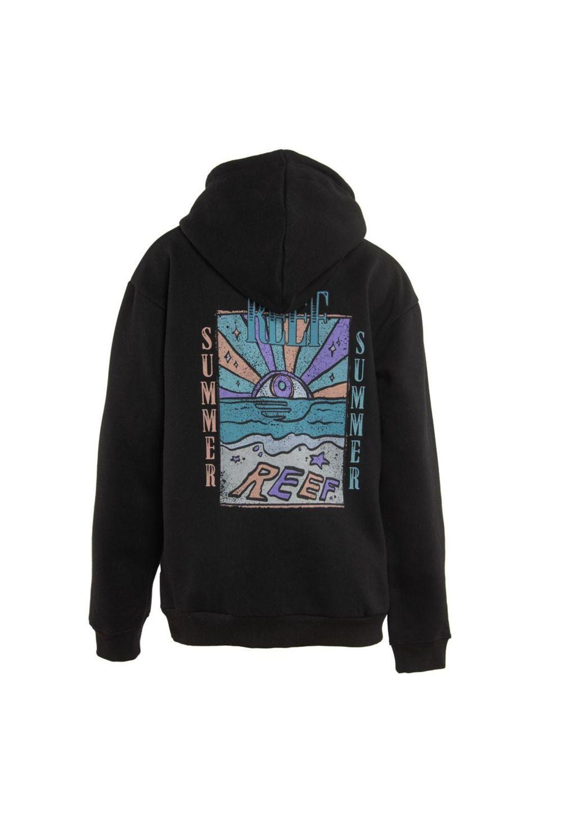 Poleron Men Hoodie Black Beach Colors-2