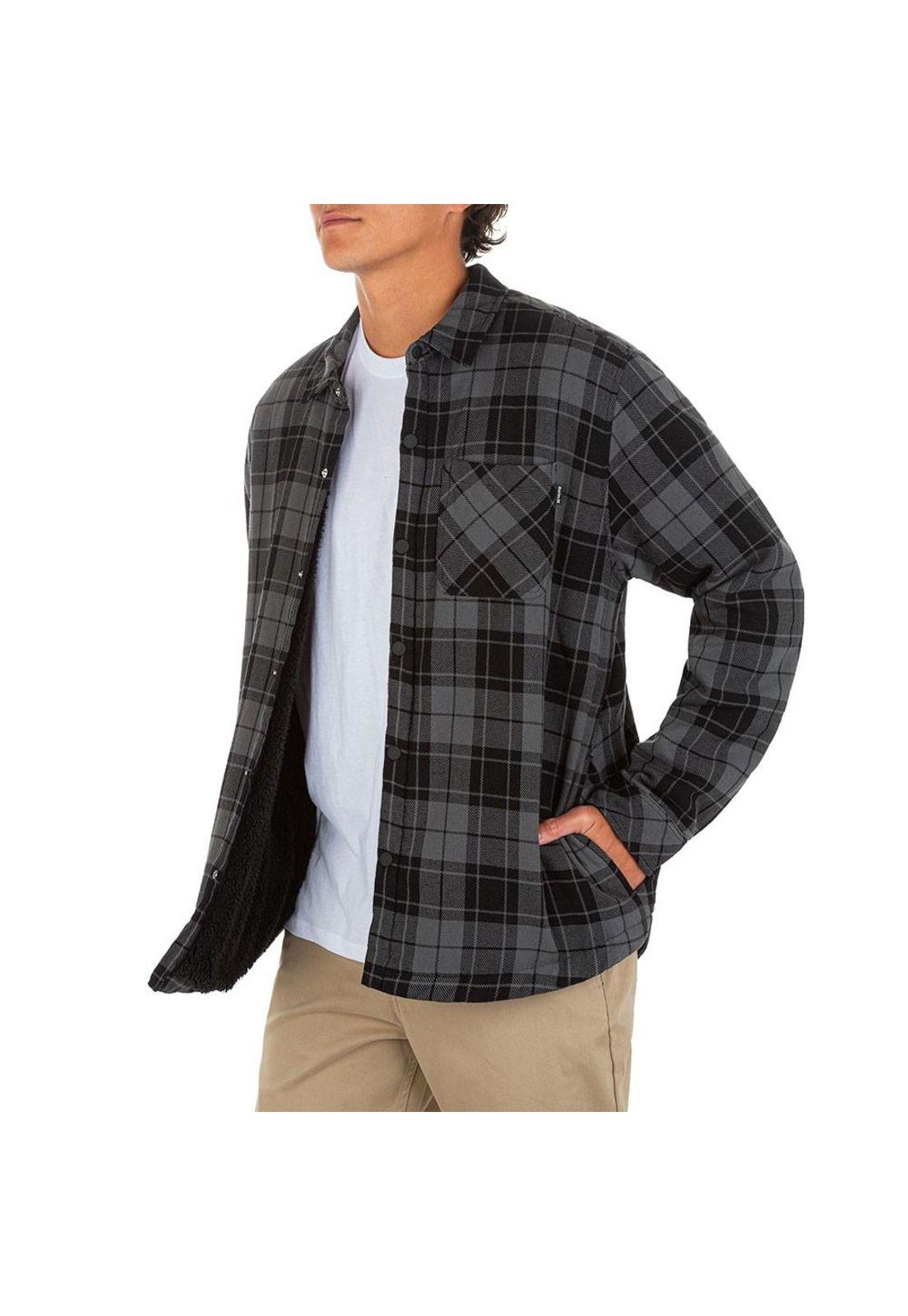 Camisa Santa Cruz Sherpa Sha Iron Grey Hurley-2