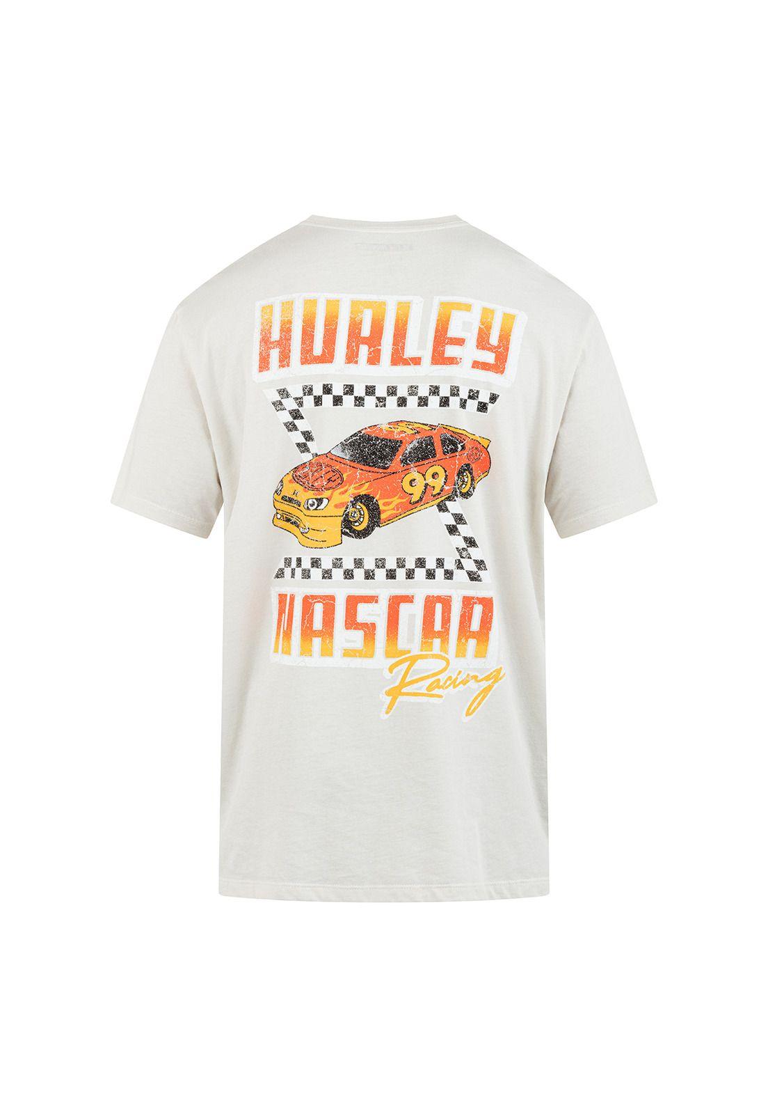 Polera Faster Nascar ss Blanco-1
