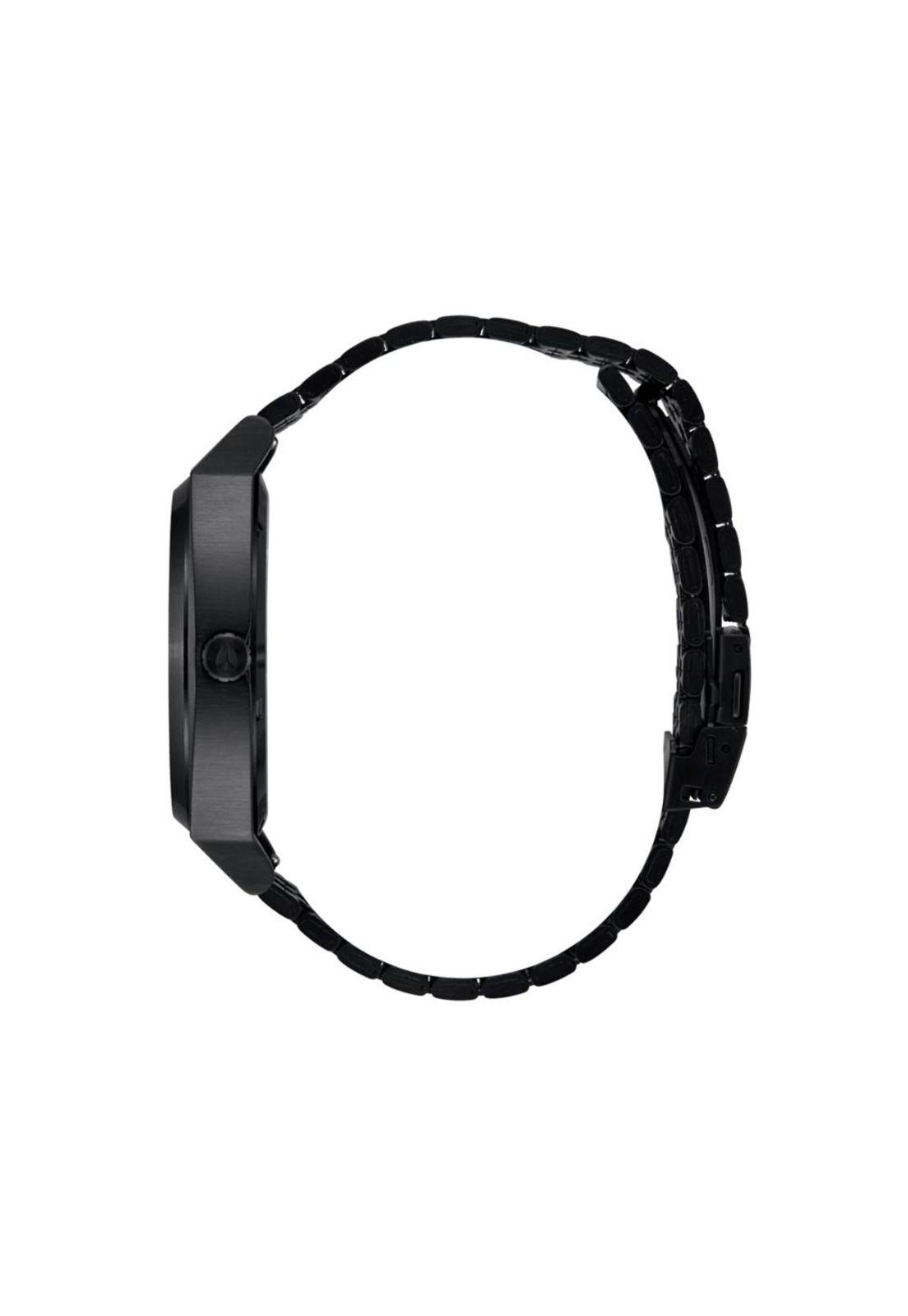 Reloj Time Teller Solar All Black White-2