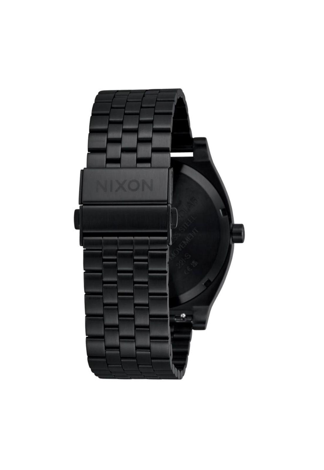 Reloj Time Teller Solar All Black White-3