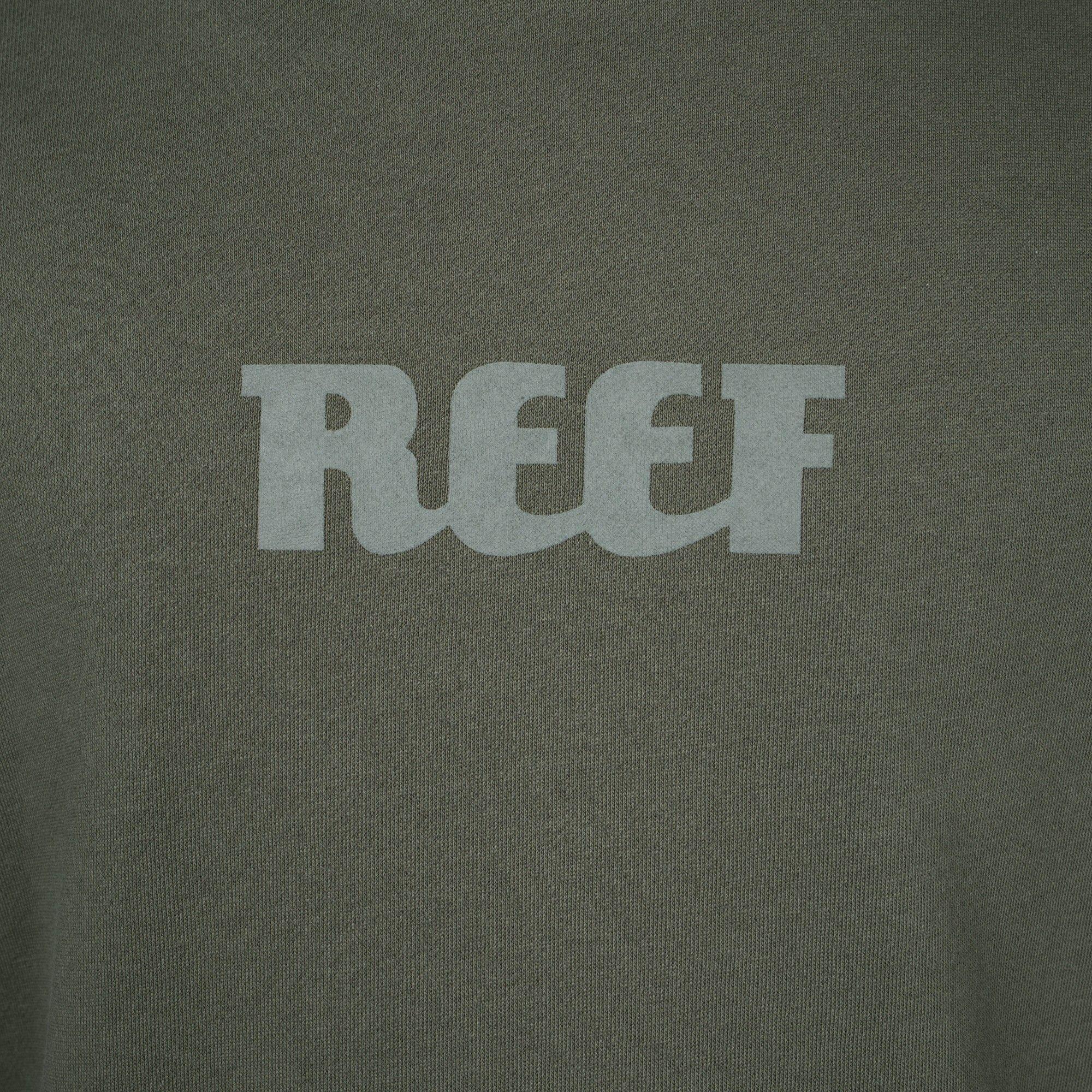 Polerón Hoodie Reef Men Green Logo light Green-2