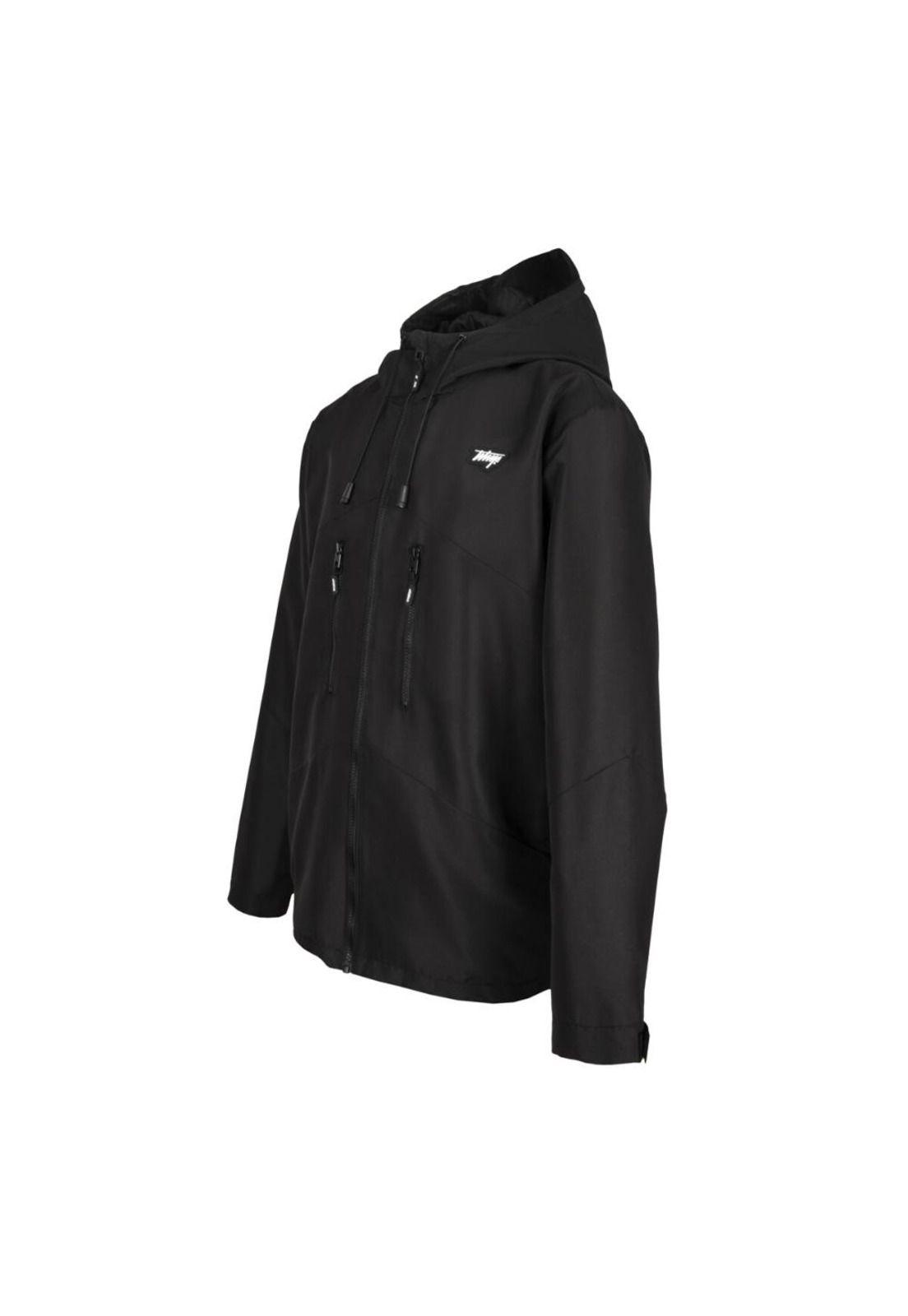 Cortaviento Full Zipper All Black-3