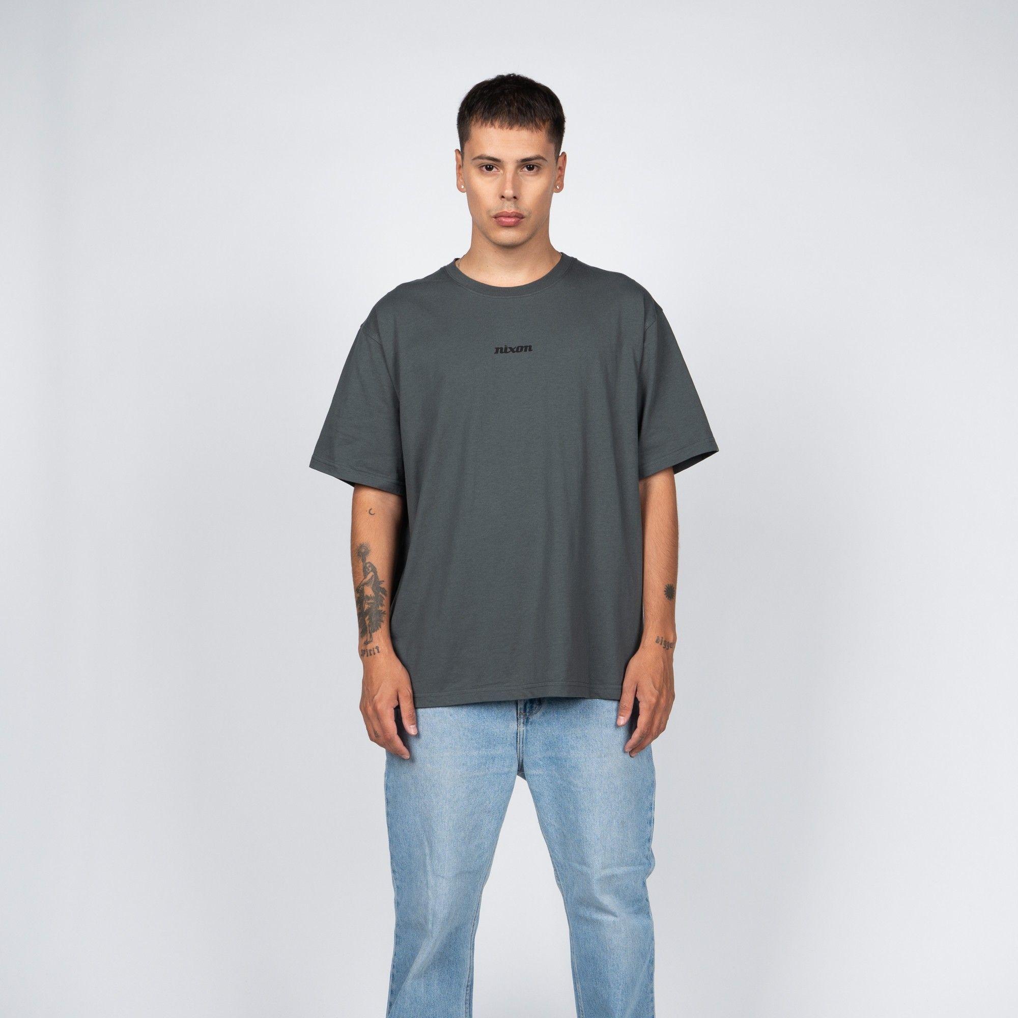 Polera Nixon Men Tiny Logo Green-0