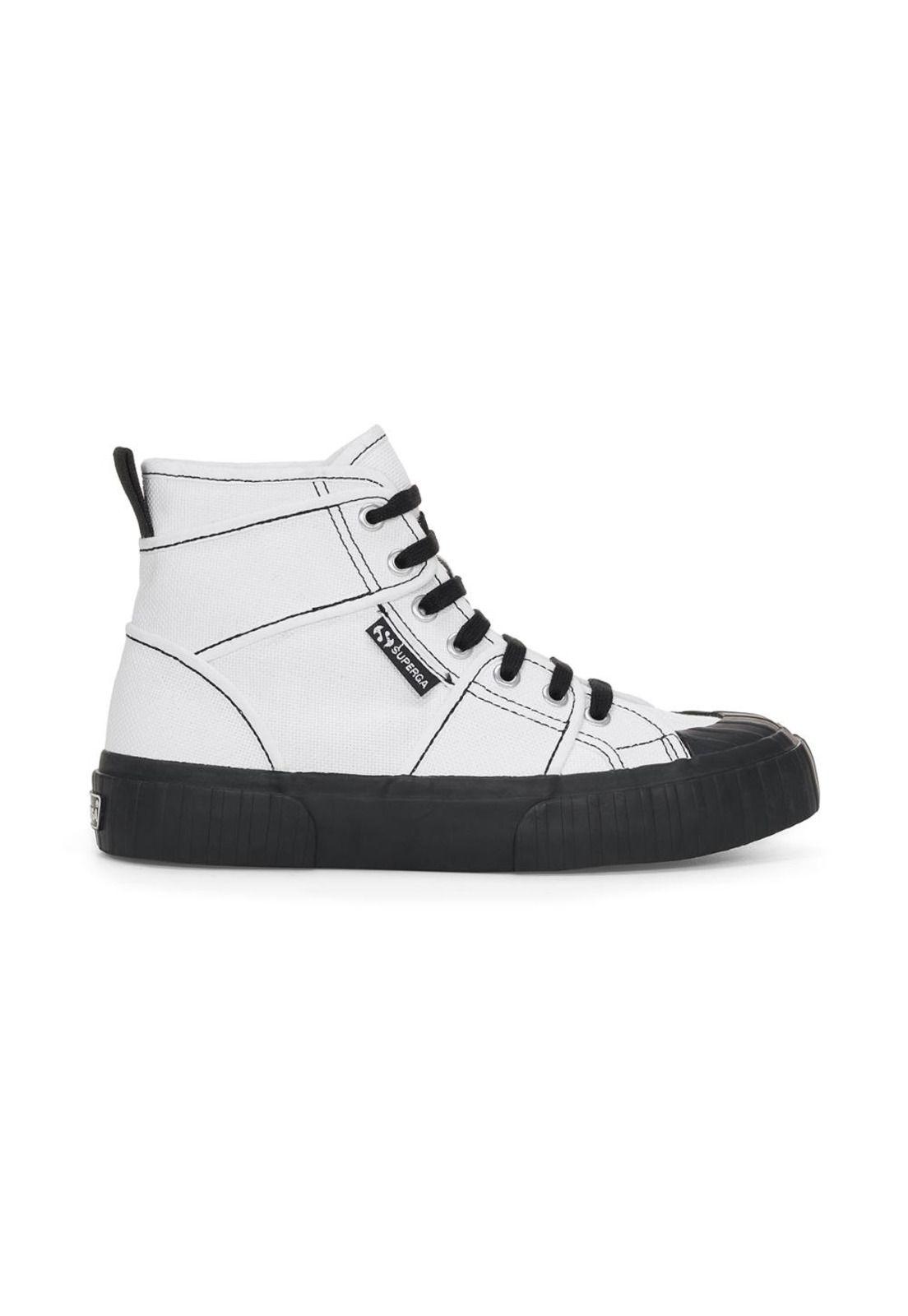 Zapatilla 2696 Stripe Cl Panels White Black-0