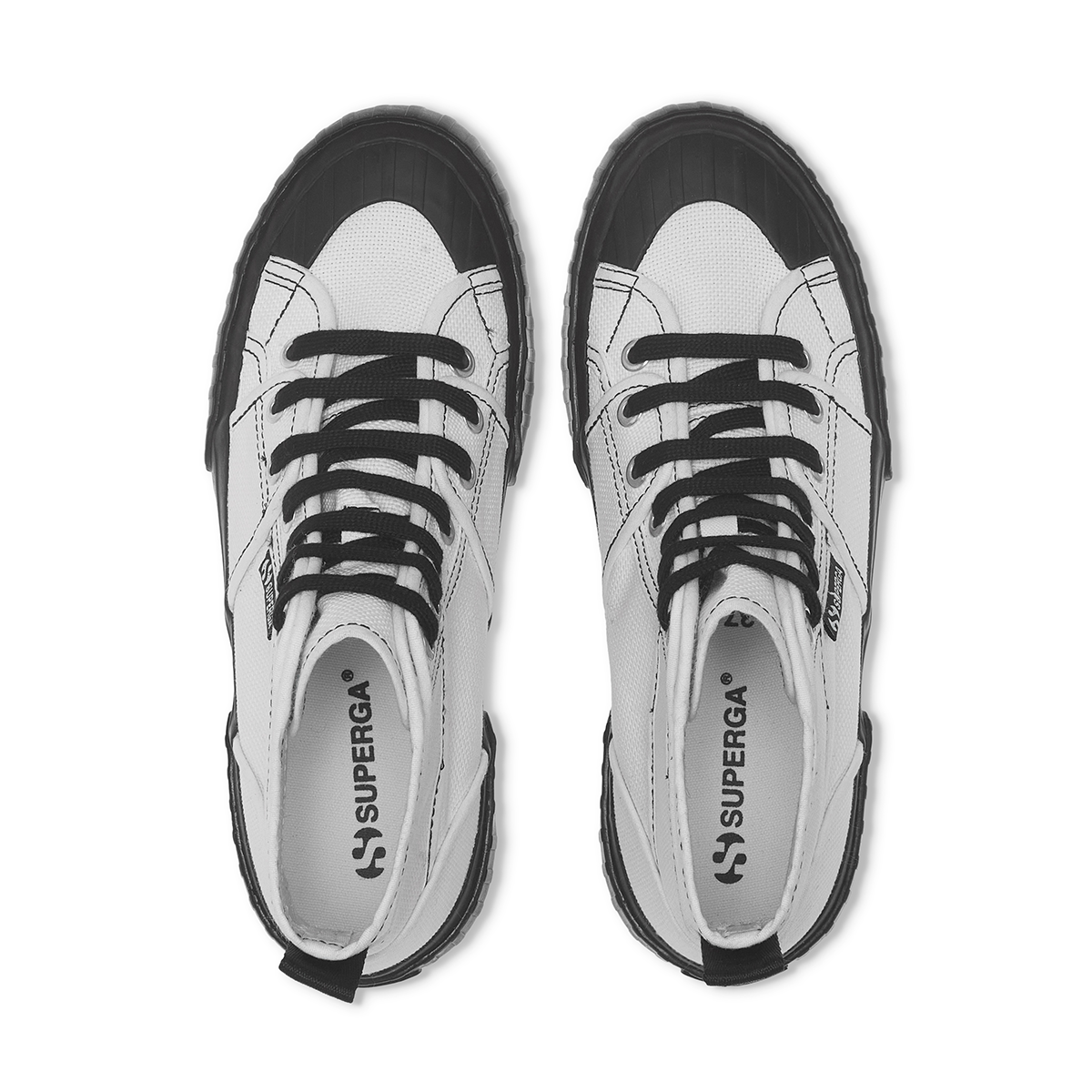 Zapatilla 2696 Stripe Cl Panels White Black-3