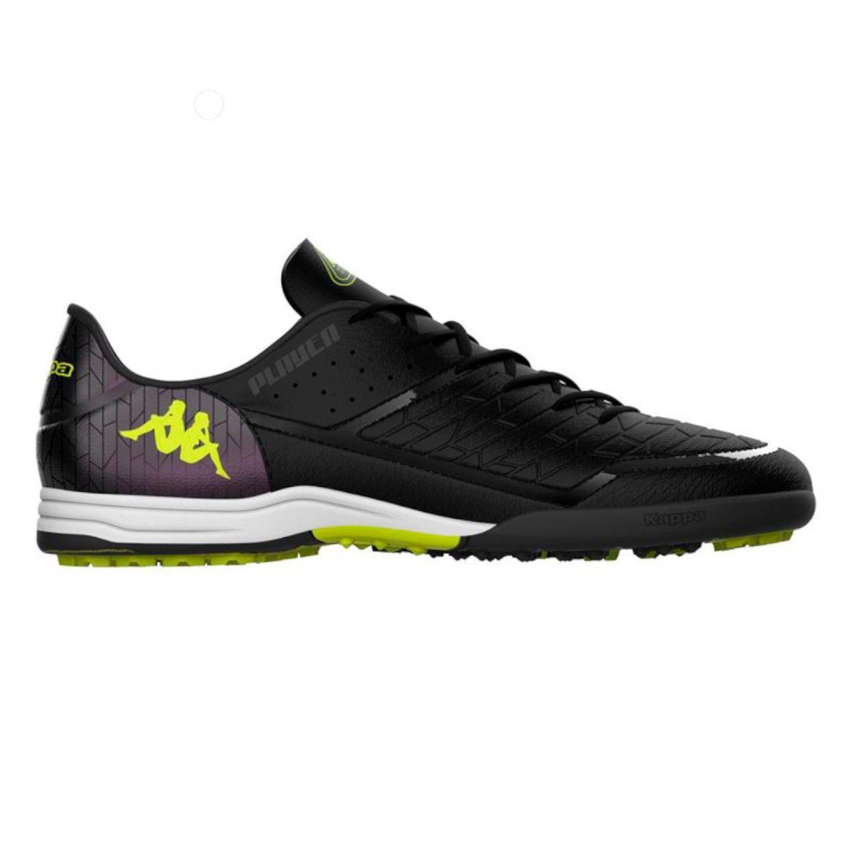Zapatilla Fútbol Men Kombat Player Base Black Neon Yellow Turf Ground-0