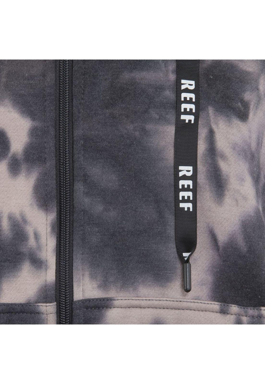 Polerón Men Full Zipper Tie Dye Beige Black-3