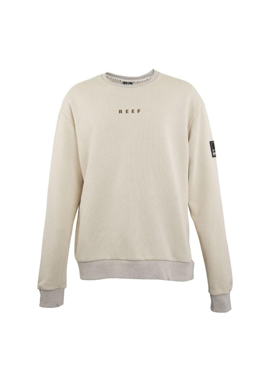 Poleron Men Crew Beige Palm-0