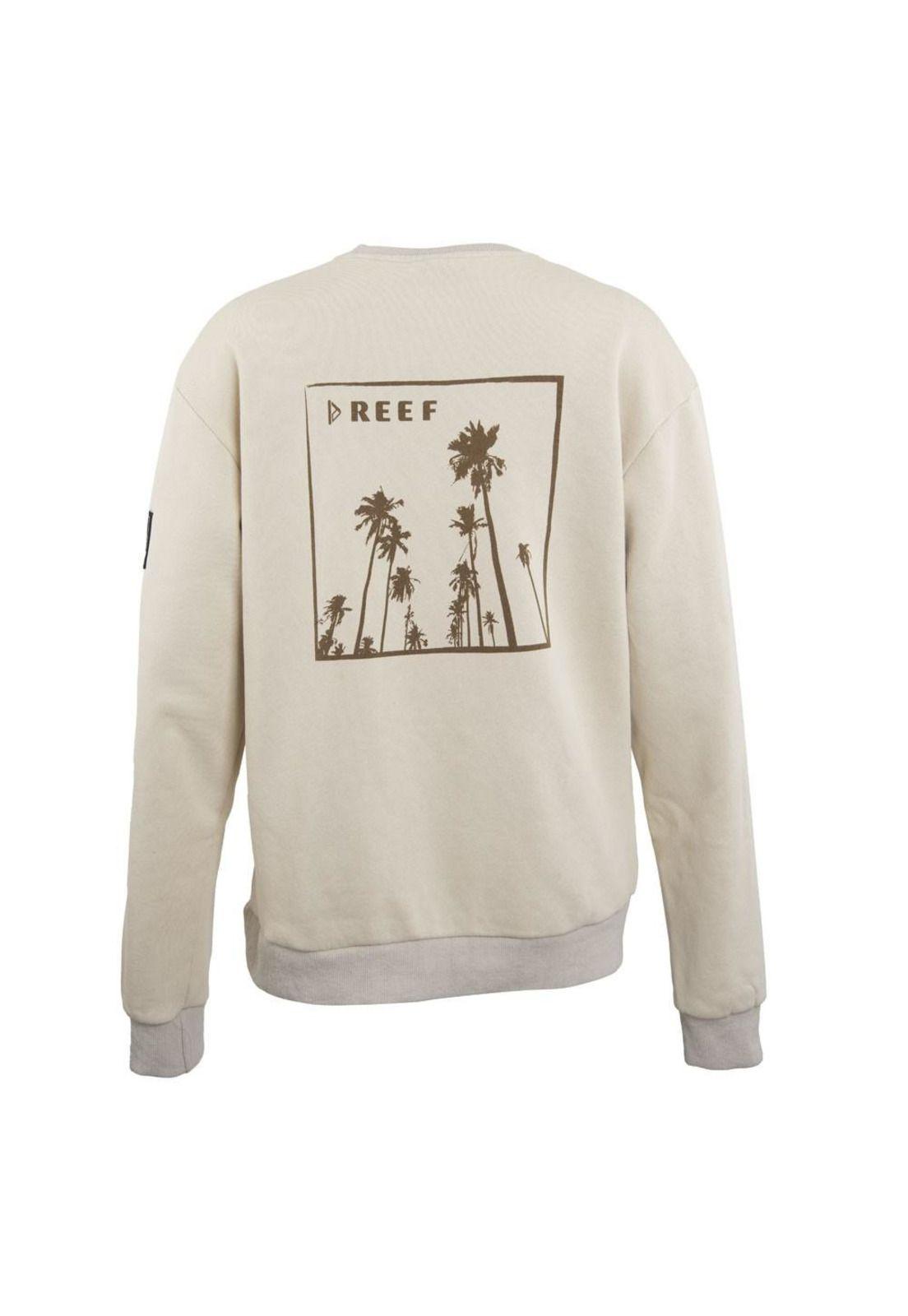 Poleron Men Crew Beige Palm-2