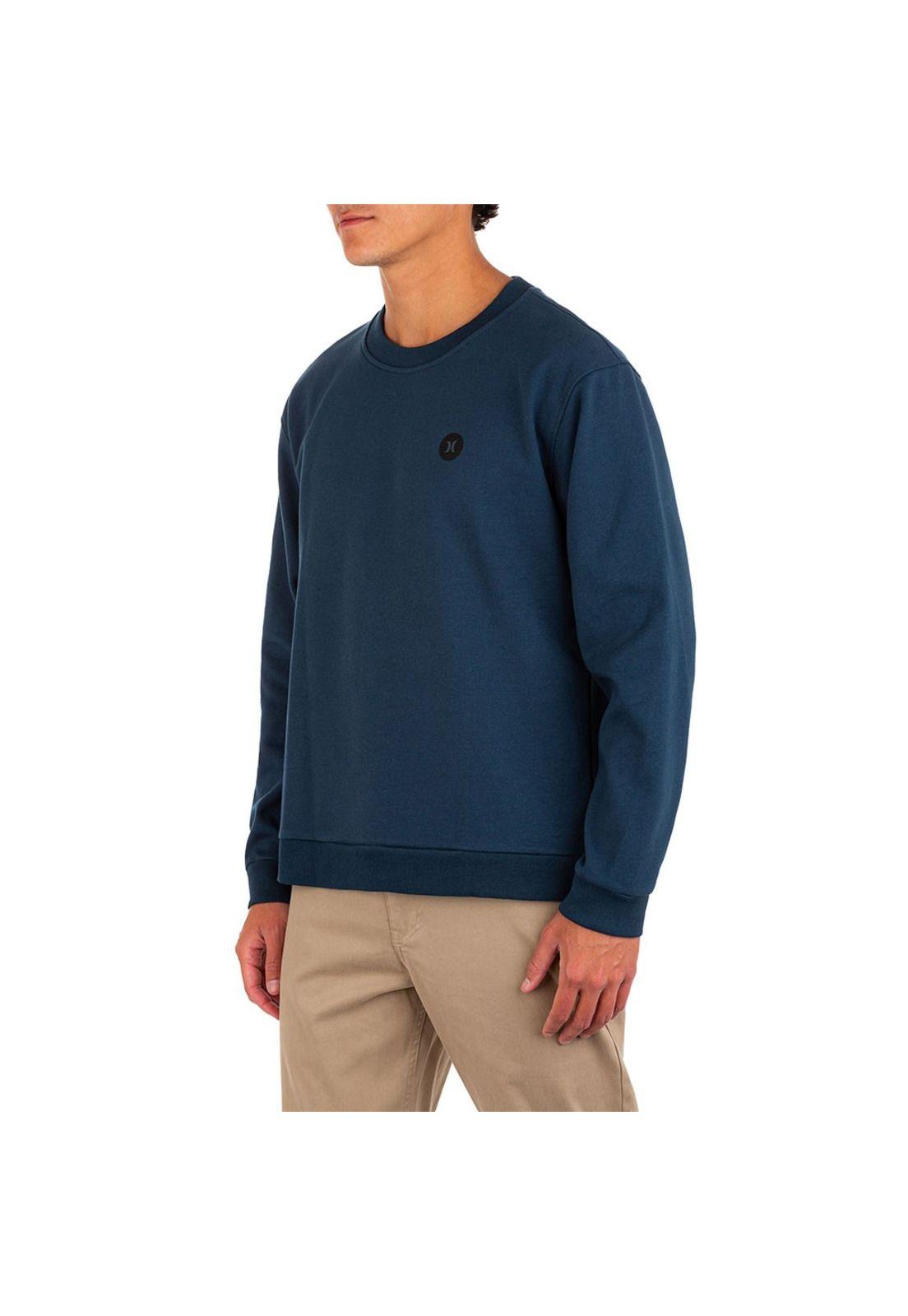 Poleron Capetown Heat Crew Armo Navy Hurley-2