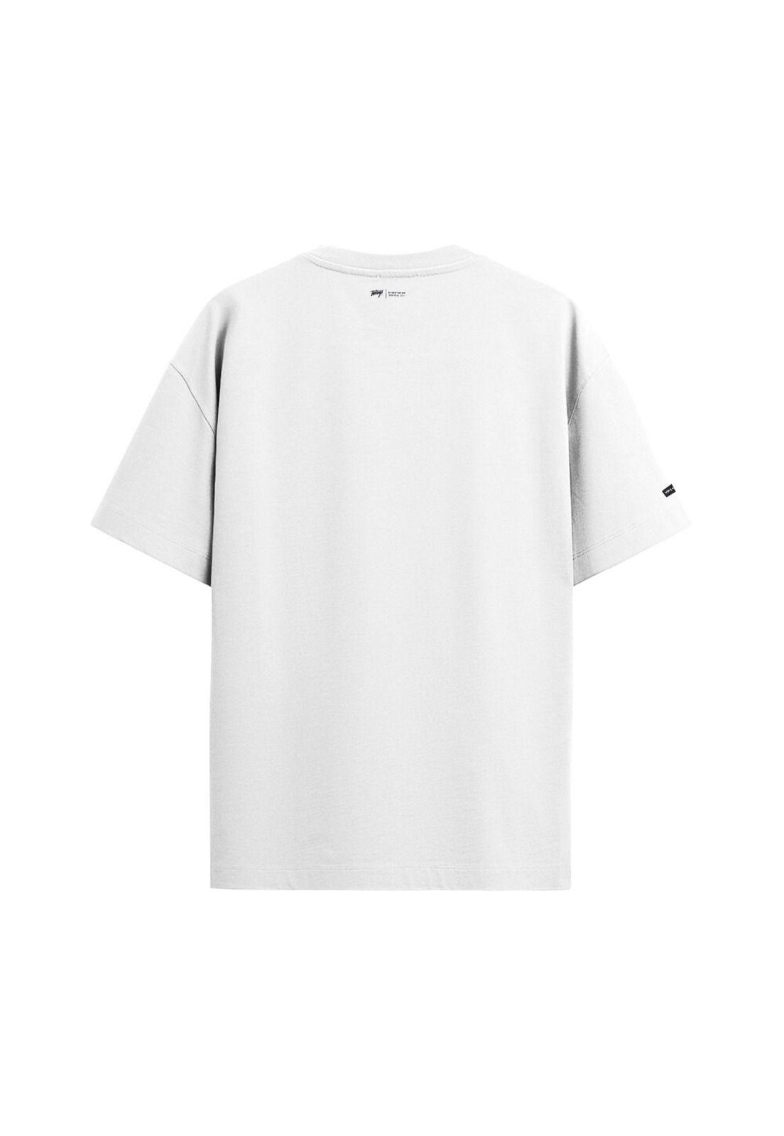 Polera Whatup Hombre Basic White Tiny Logo Black-1